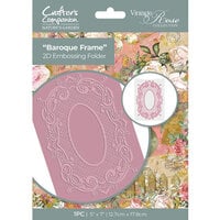 Crafter's Companion - Nature's Garden Vintage Rose Collection - Embossing Folder - Baroque Frame
