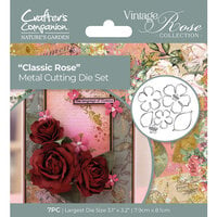 Crafter's Companion - Nature's Garden Vintage Rose Collection - Dies - Classic Rose