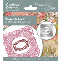 Crafter's Companion - Nature's Garden Vintage Rose Collection - Dies - Exquisite Lace