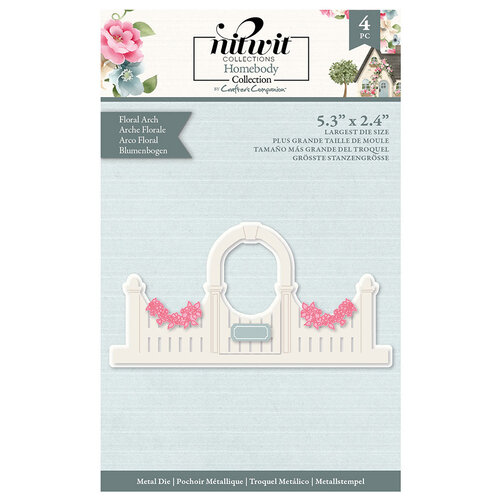 Crafter's Companion - Nitwit Homebody Collection - Metal Dies - Floral Arch
