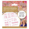 Crafter's Companion - Bohemian Collection - Clear Acrylic Stamps - Harmony and Happiness