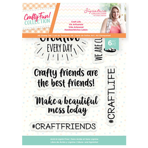 Crafter's Companion - Crafty Fun Collection - Clear Acrylic Stamps - Craft Life