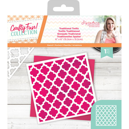 Crafter's Companion - Crafty Fun Collection - Stencil - Traditional Trellis