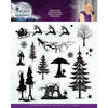 Crafter's Companion - Enchanted Christmas Collection - Clear Acrylic Stamp - Fantasy Forest
