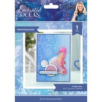 Crafter's Companion - Enchanted Ocean Collection - 2D Embossing Folder - Charming Coral