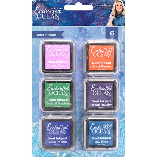 Crafter's Companion - Enchanted Ocean Collection - Duet Inkpads Set - 6 Pack