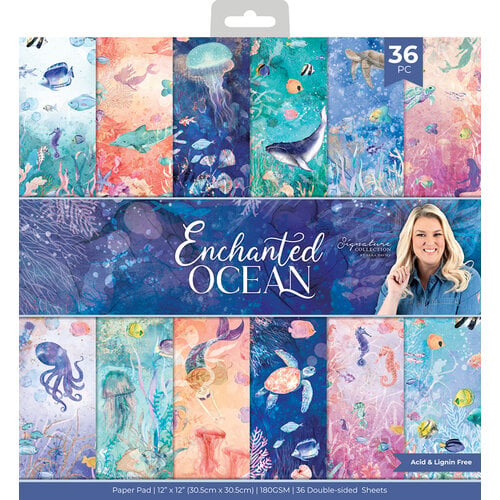 Crafter's Companion - Enchanted Ocean Collection - 12 x 12 Paper Pad
