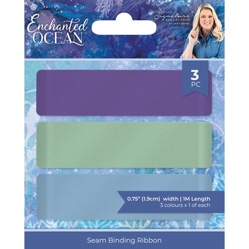 Crafter's Companion - Enchanted Ocean Collection - Embellishments - Seam Binding Ribbon