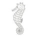Crafter's Companion - Enchanted Ocean Collection - Clear Photopolymer Stamp And Die Set - Handsome Sea Horse