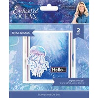 Crafter's Companion - Enchanted Ocean Collection - Clear Photopolymer Stamp And Die Set - Joyful Jellyfish