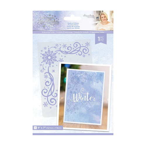 Crafter's Companion - Glittering Snowflakes Collection - Christmas - Embossing Folder - Touch of Winter