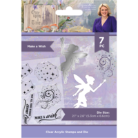 Crafter's Companion - Once Upon A Time Collection - Clear Acrylic Stamp and Die Set - Make A Wish