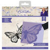 Crafter's Companion - Vintage Butterflies Collection - Clear Acrylic Stamp and Die Set - Monarch