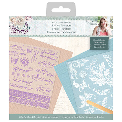 Crafter's Companion - Vintage Lace Collection - Rub Ons