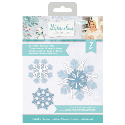 Crafter's Companion - Watercolour Christmas Collection - Metal Dies - Snowflake Dimensionals