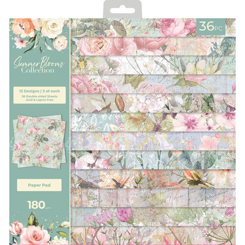 Crafter's Companion - 12 x 12 Paper Pad - Summer Blooms