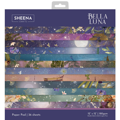 Crafter's Companion - Bella Luna Collection - 12 x 12 Paper Pad