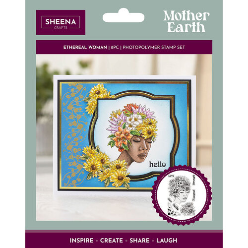 Crafter's Companion - Mother Earth Collection - Clear Photopolymer Stamps - Ethereal Woman