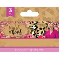 Crafter's Companion - Wild At Heart Collection - Glitter - 3 Pack