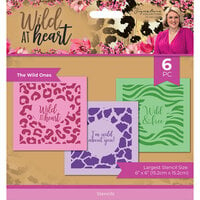 Crafter's Companion - Wild At Heart Collection - Stencils - The Wild Ones