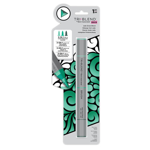 Crafter's Companion - Spectrum Noir - TriBlend Brush Marker - Jade Green Blend