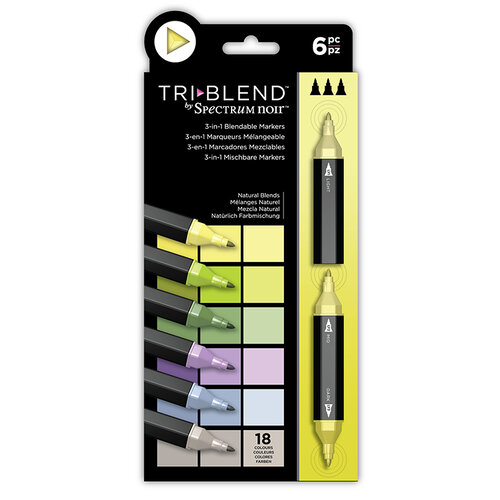 Crafter's Companion - Spectrum Noir - TriBlend Marker Set - Natural Blends