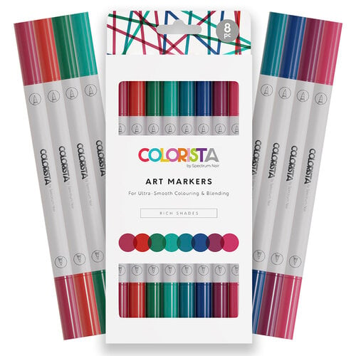 Colorista - Art Markers - Rich Shades - 8 Piece Set