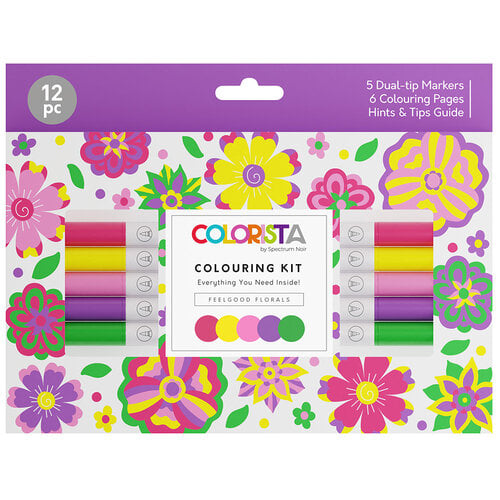 Kit coloriage Graph'it Colours & relax - Visage couleurs nature