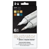 Crafter's Companion - Spectrum Noir - Illustrator Marker Set - Earth