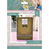 image of Crafter's Companion - Age Of Elegance Collection - 2D Embossing Folder - Secret Garden