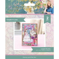 image of Crafter's Companion - Age Of Elegance Collection - Clear Photopolymer Stamp And Die Set - Couple In Love