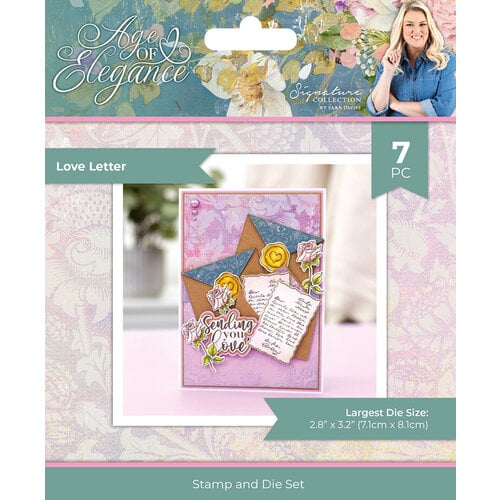 Crafter's Companion - Age Of Elegance Collection - Clear Photopolymer Stamp And Die Set - Love Letter Crafter's Companion - Age Of Elegance Collection - Clear Photopolymer Stamp And Die Set - Love Letter