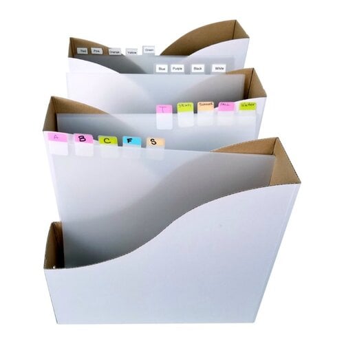 5 Pack 12x12 Cardstock Holder 12 x 12 Scrapbook Paper Holder Vertical  Scrapbook Paper Holder Cardboard Vertical File Holder Scrapbook Paper  Storage