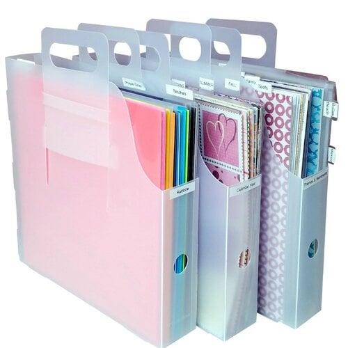 Totally Tiffany - Multicraft Storage System Collection - Paper Handler and  Paper Storage Box Divider Inserts Bundle