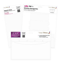 Totally Tiffany - Fab File - Slimline Storage Box, Magnetic Sheets and Tabbed Divider Pockets - Complete Bundle