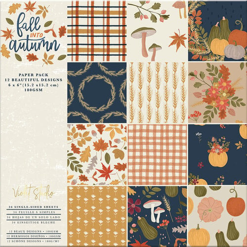 Violet Studio - Fall Into Autumn Collection - 6 x 6 Paper Pad