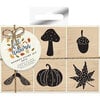 Violet Studio - Fall Into Autumn Collection - Woodblock Stamps
