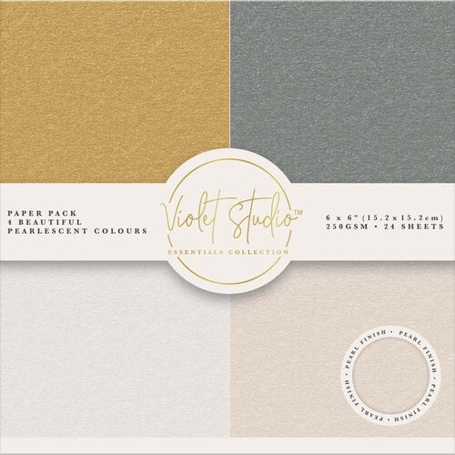Violet Studio - 6 x 6 Paper Pad - Pearlescent