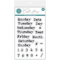 Craft Consortium - Clear Photopolymer Stamps - Days of the Week