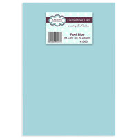 Creative Expressions - A4 Foundation Cards - 20 Pack - Pool Blue