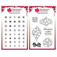 Woodware - Clear Photopolymer Stamps - Bubble Mini Baubles and Bubble Tops Bundle