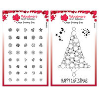 Woodware - Clear Photopolymer Stamps - Bubble Spruce and Bubble Tops Bundle