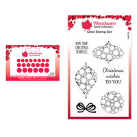 Creative Expressions - Woodware - Clear Photopolymer Stamps and Bubble Craft Die - Bubble Mini Baubles Bundle
