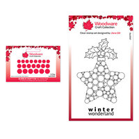 Woodware - Clear Photopolymer Stamps and Bubble Craft Die - Bubble Bauble and Holly Bundle