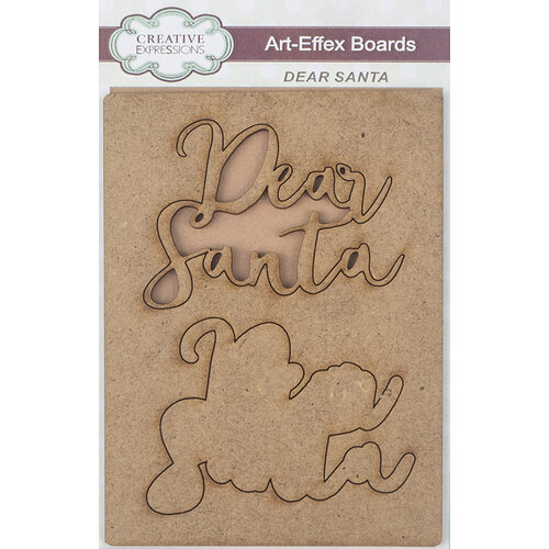 Creative Expressions - Christmas - Art-Effex - Wood Embellishments - Dear Santa