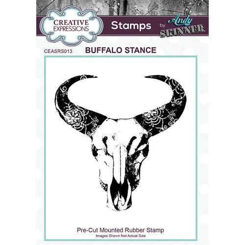 Creative Expressions - Unmounted Rubber Stamps - Buffalo Stance
