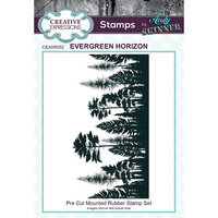 Creative Expressions - Pre-Cut Mounted Rubber Stamps - Evergreen Horizon