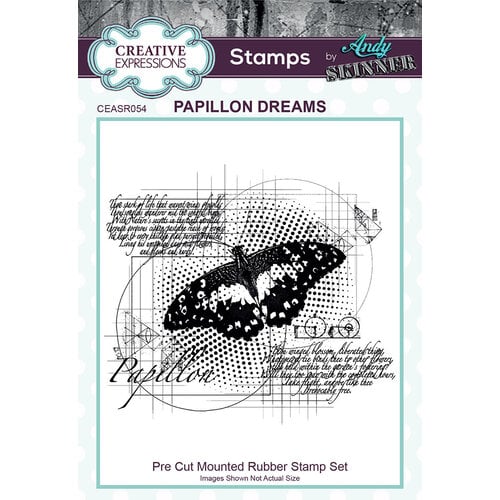 Creative Expressions - Pre-Cut Mounted Rubber Stamps - Papillon Dreams