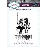image of Creative Expressions - Pre-Cut Rubber Stamps - Friends Forever