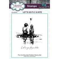 Creative Expressions - Pre-Cut Rubber Stamps - Let's Go Fly A Kite